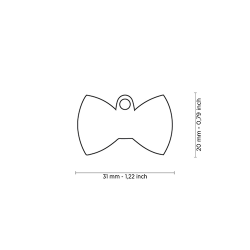 قلادة المنيوم My Family قابلة للحفر على شكل فيونكة سوداء قلادة المنيوم My Family قابلة للحفر على شكل فيونكة سوداء