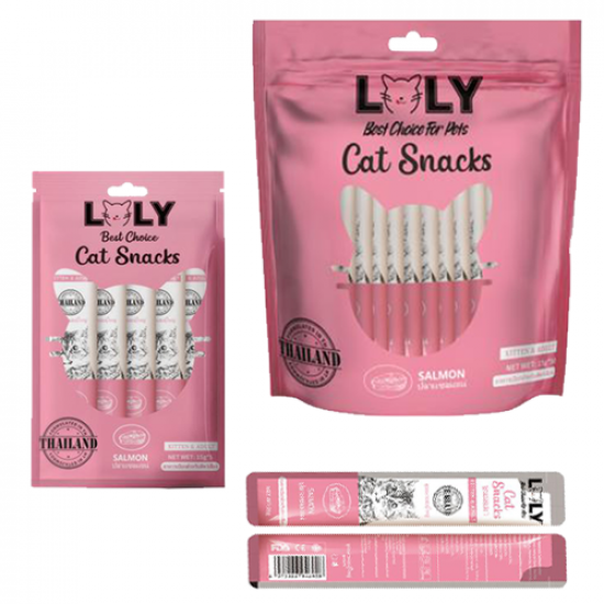 حلوى كريمية LOLY CAT بطعم السلمون افضل مكافأة للقطط الصغيرة و الكبيرة حلوى كريمية LOLY CAT بطعم السلمون افضل مكافأة للقطط الصغيرة و الكبيرة