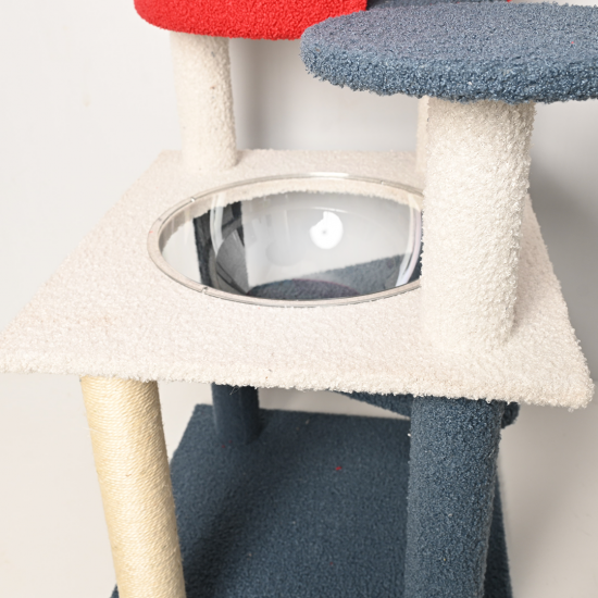 Cat Tree House برج الخدش متعدد الطوابق مع كبسولة فضائية MR12 تصميم ياباني Cat Tree House برج الخدش متعدد الطوابق مع كبسولة فضائية MR12 تصميم ياباني