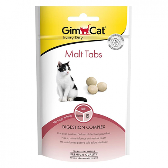 سناك جيم كات اقراص للقطط Malt tabs للعناية بالجهاز الهضمي سناك جيم كات اقراص للقطط Malt tabs للعناية بالجهاز الهضمي