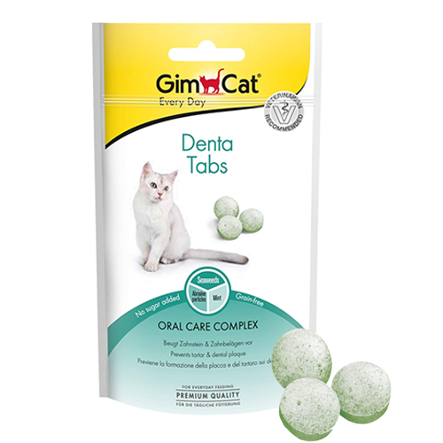 سناك جيم كات اقراص Denta Tabs لصحة الفم والاسنان للقطط  سناك جيم كات اقراص Denta Tabs لصحة الفم والاسنان للقطط