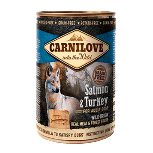 معلبات Carnilove طعام رطب للكلاب 400 جم سالمون و ديك رومي معلبات Carnilove طعام رطب للكلاب 400 جم سالمون و ديك رومي