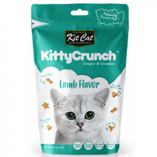 مكافآت كت كات Kit Cat Ktty Crunch بنكهة لحم الغنم 60 جم مكافآت كت كات Kit Cat Ktty Crunch بنكهة لحم الغنم 60 جم