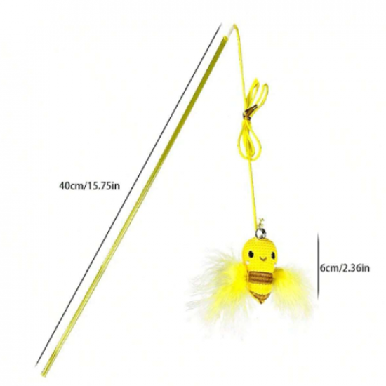  سنارة النحلة cat hook التفاعلية للقطط 