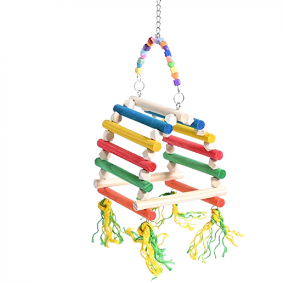 ارجوحة العصافير الخشبية الملونة Bird swing ارجوحة العصافير الخشبية الملونة Bird swing