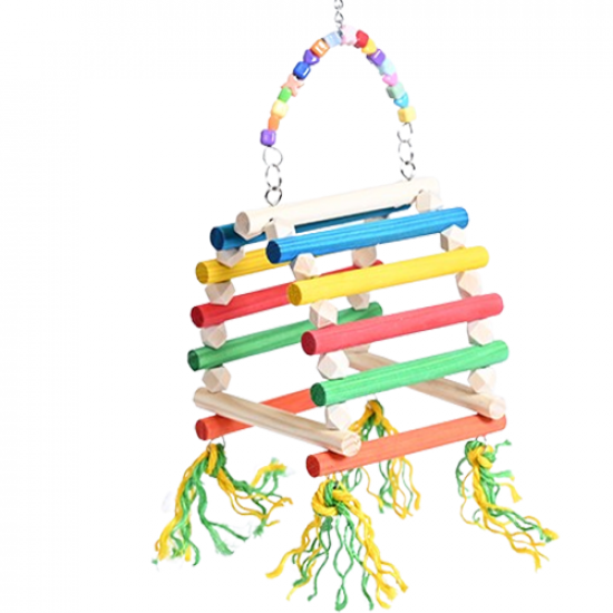 ارجوحة العصافير الخشبية الملونة Bird swing ارجوحة العصافير الخشبية الملونة Bird swing