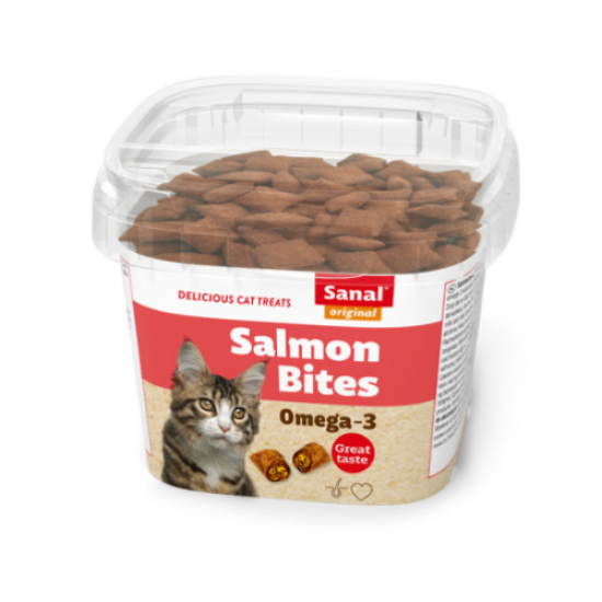 اقراص مكافأت سنال للقطط 75 جم Salmon Bites اقراص مكافأت سنال للقطط 75 جم Salmon Bites