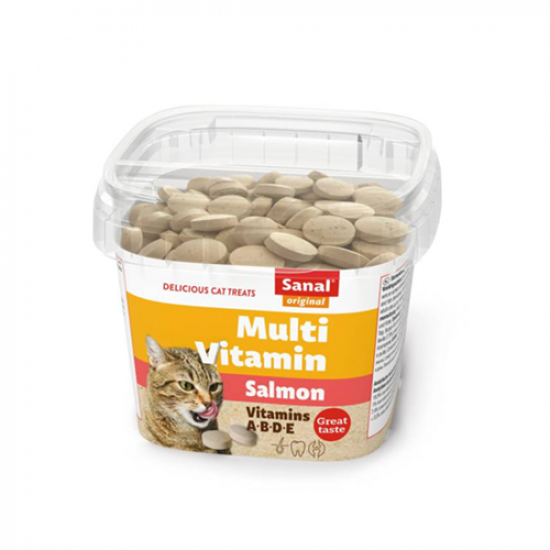اقراص مكافأت سنال للقطط 75 جم Multi Vitamin Salmon اقراص مكافأت سنال للقطط 75 جم Multi Vitamin Salmon