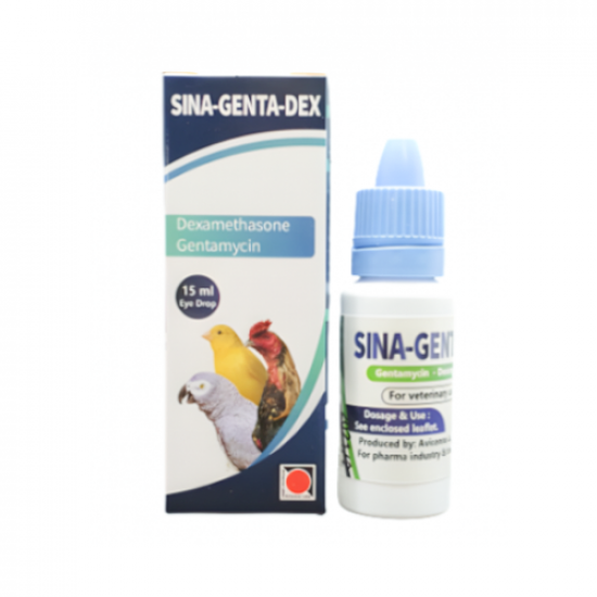 قطرة لعلاج عيون الطيور SINA-GENTA-DEX قطرة لعلاج عيون الطيور SINA-GENTA-DEX