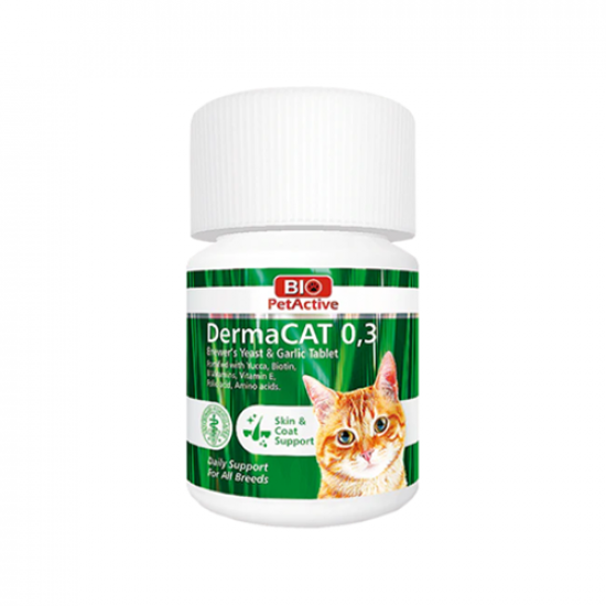فيتامين القطط Bio PetActive Dermacat بالثوم وخميرة البيرة فيتامين القطط Bio PetActive Dermacat بالثوم وخميرة البيرة