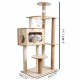 CAT TREE Cozy Cat شجرة الخدش الخشبية ذو الكبسولة الشفافة 2119 CAT TREE Cozy Cat شجرة الخدش الخشبية ذو الكبسولة الشفافة 2119