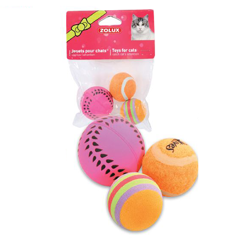 ثلاث كور مطاطية Zolux rubber balls للقطط