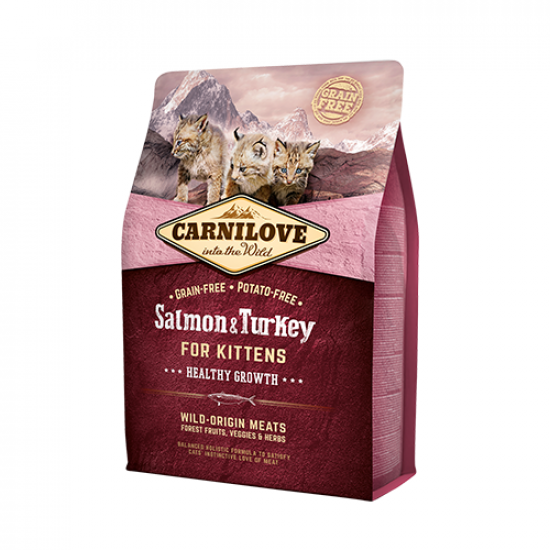 كارنيلوف دراي فود القطط Carnilove dry food سلمون و ديك رومي للكيتن كارنيلوف دراي فود القطط Carnilove dry food سلمون و ديك رومي للكيتن