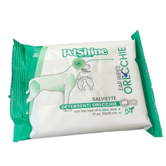 مناديل PETSHINE Ear لتنظيف اذن الحيوانات الاليفة بعمق مناديل PETSHINE Ear لتنظيف اذن الحيوانات الاليفة بعمق