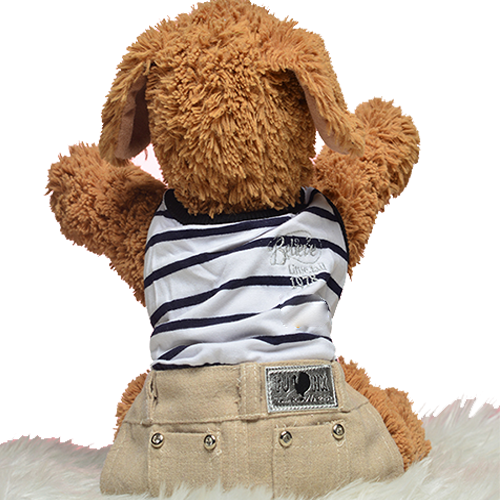 فستان للقطط و الكلاب جينز ترابي ناعم فستان للقطط و الكلاب جينز ترابي ناعم