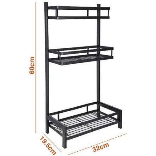  منظم تخزين من 3 طبقات لتنظيم علب البهارات