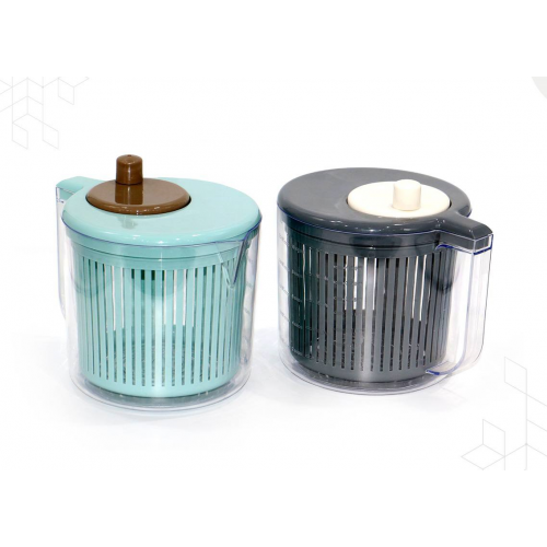 مصفاة ومجففة الخضروات والسلطة دوارة تعمل يدوياً