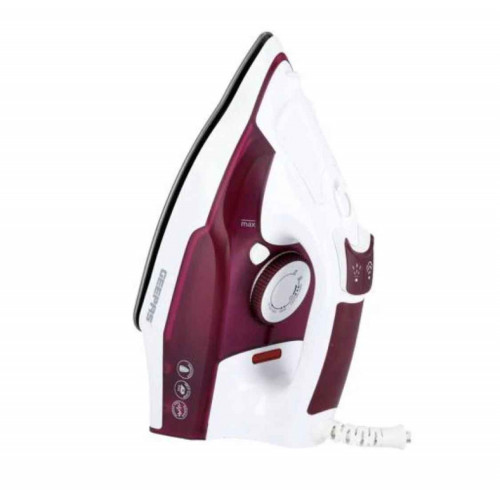 كاوية ملابس  بخار كهربائية من جيباس 2400 واط أبيض و احمر GSI7809