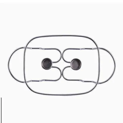 سخان طعام للبوفيه زجاجي 3 لتر زجاج وستانلس ستيل شفاف/فضي