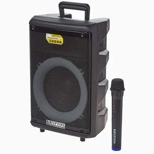 مكبر صوت محمول من كريبتون لا سلكي بمايكروفون  مكبر صوت محمول من كريبتون لا سلكي بمايكروفون
