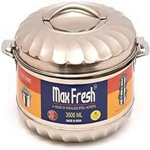 حافظة طعام ماكس فرش استيل 3.5 لتر