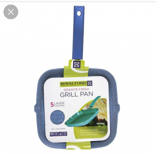 مقلاة جرانيت مطلي برخام غير ملتصق 24 سم ROYALFORD