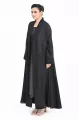 عباية كريب أسود و جاكار 01016