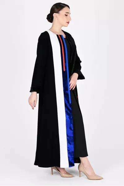 عباية كريب ومخمل 01033