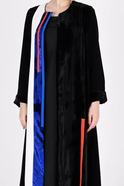 عباية كريب ومخمل 01033