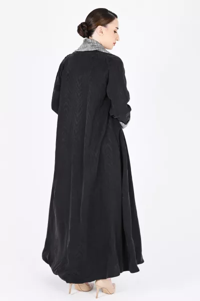 عباية تلبس من الجهتين لينين مع حرير 01023