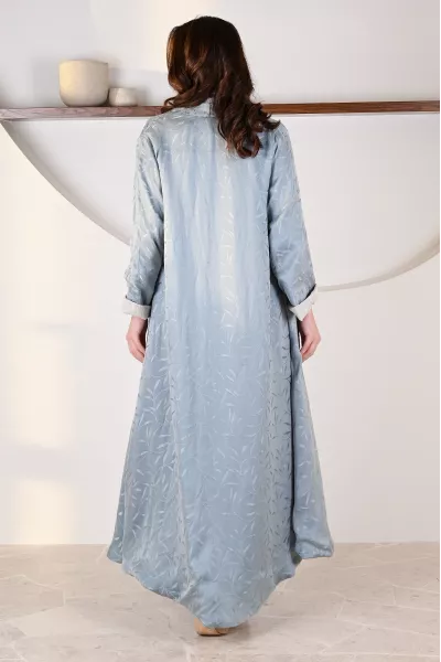 عباية 01054 عباية قابلة للعكس من الكتان الناعم