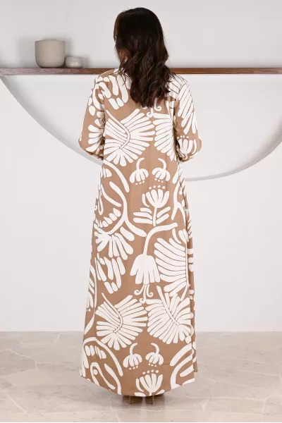 عباية 01061 قماش رايون مطبوع 