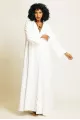 عباية لينين أوف وايت 046