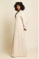عباية لينين شبه طبيعي لون كريمي 045