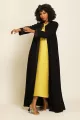 عباية كريب أسود 014