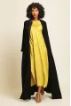 عباية كريب أسود 014