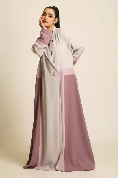 عباية كريب ناعم ملونة 068