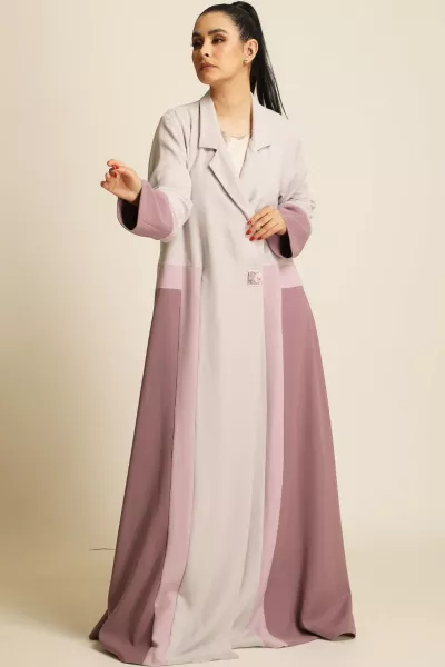 عباية كريب ناعم ملونة 068