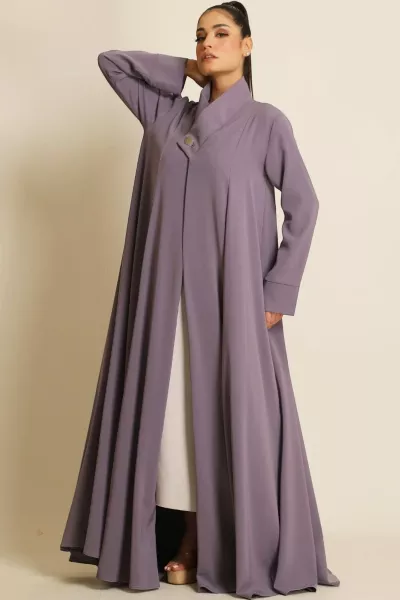 عباية كريب ناعم موڤ فاتح 066 عباية كريب ناعم موڤ فاتح 066