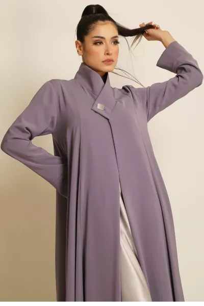 عباية كريب ناعم موڤ فاتح 066