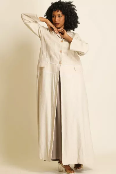 عباية لينين بيج بارز الملمس 081