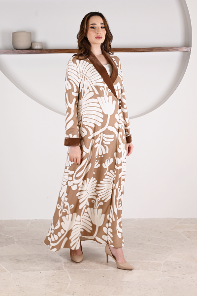 عباية 01061 قماش رايون مطبوع 