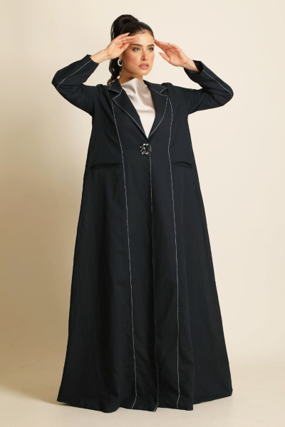 عباية لينين أزرق ( نيڨي بلو ) 078