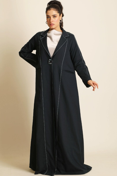 عباية لينين أزرق ( نيڨي بلو ) 078