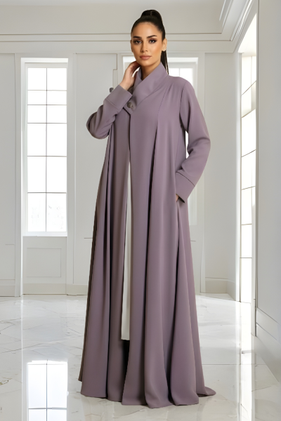 عباية كريب ناعم موڤ فاتح 066 عباية كريب ناعم موڤ فاتح 066