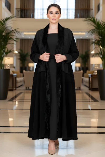 عباية كريب وجاكار 01035 عباية كريب وجاكار 01035