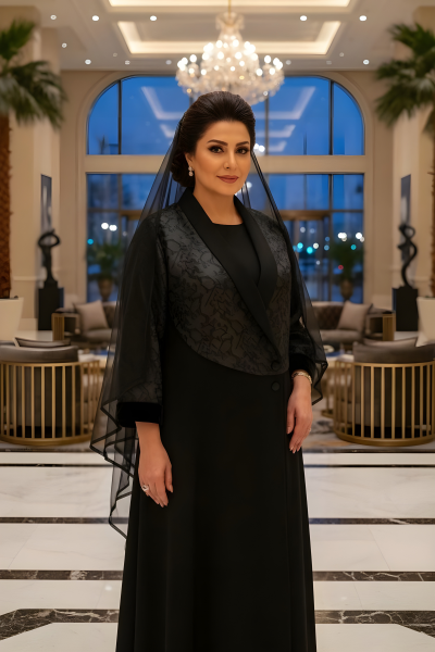 عباية كريب مع جاكار 0103 عباية كريب مع جاكار 0103