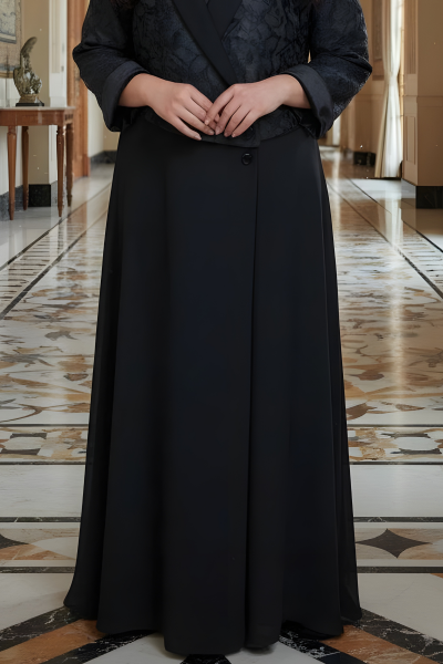 عباية كريب مع جاكار 0103