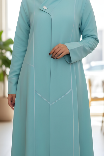 عباية لينين تركواز 087