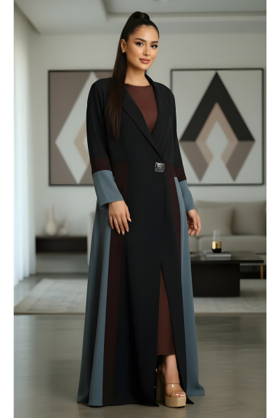 عباية كريب ناعم ملونة 070